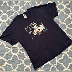 Men’s XL Dick Is A Red Sox Fan-Don’t Be A Dick, Navy Blue